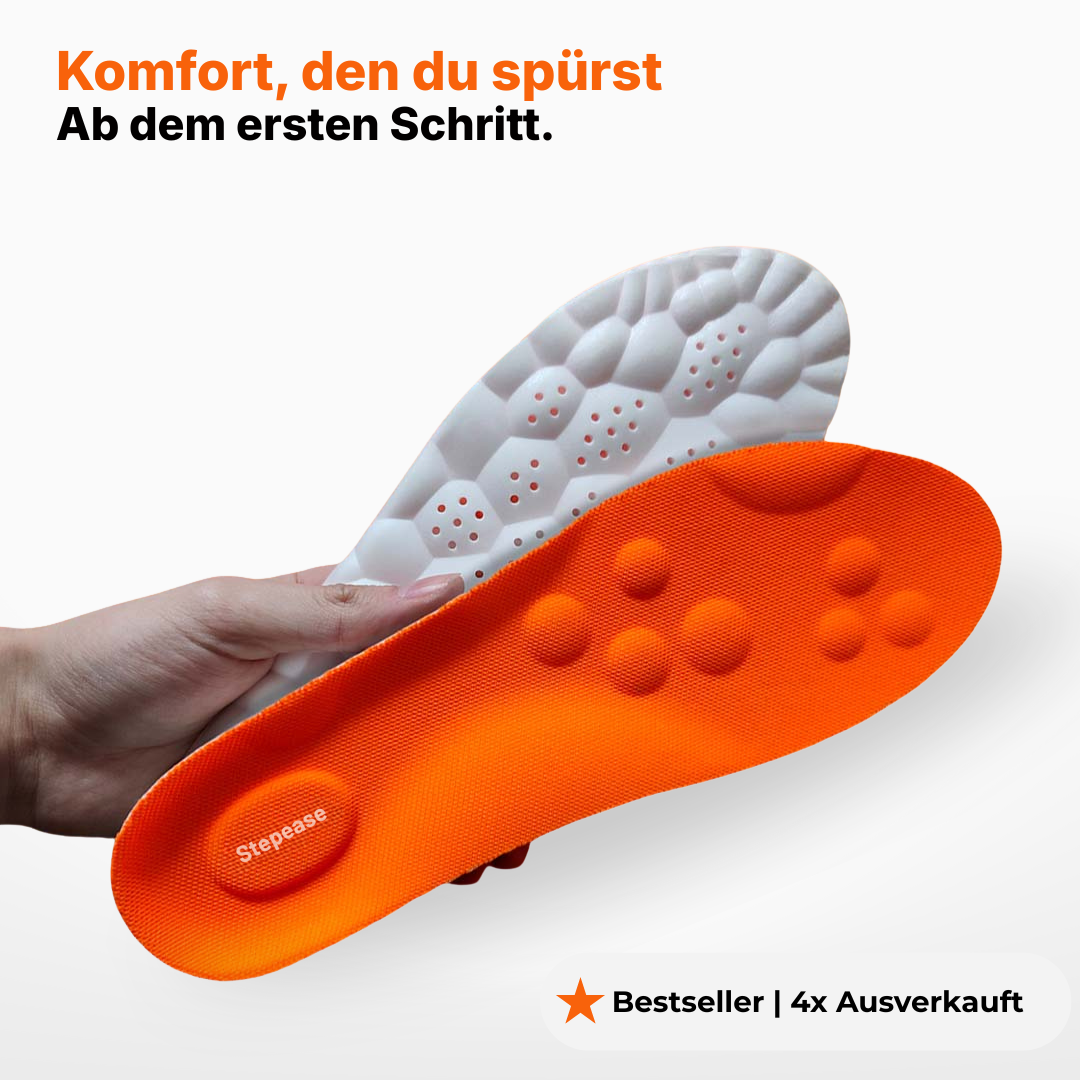 StepEase Einlegesohlen – Spürbare Schmerzlinderung bei jedem Schritt