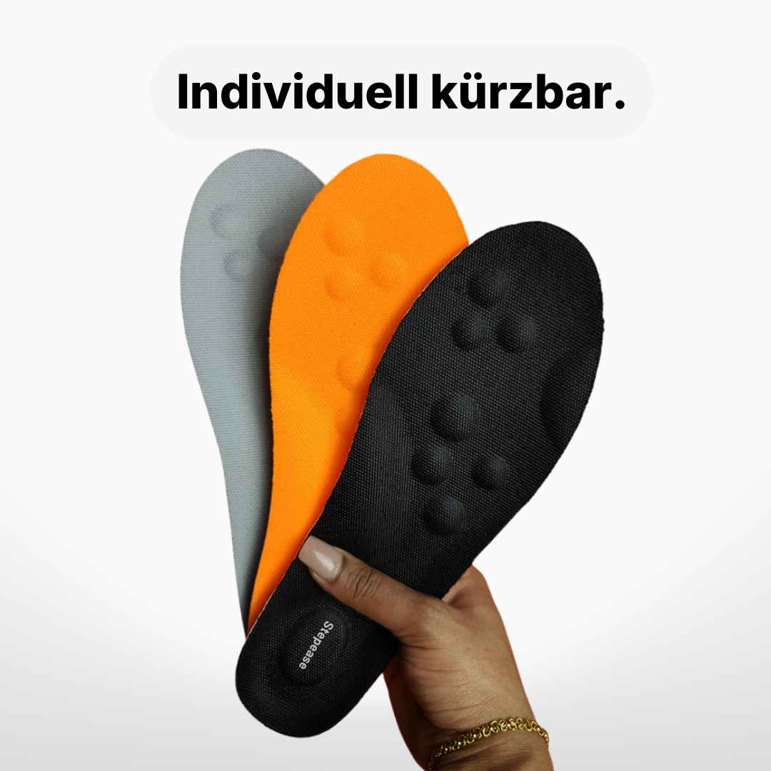 StepEase Einlegesohlen – Spürbare Schmerzlinderung bei jedem Schritt